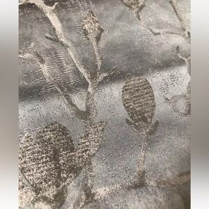 3 PC SET~Hotel Collection Sakura Blossom Slate F/QUEEN Duvet & Shams Slate Blue